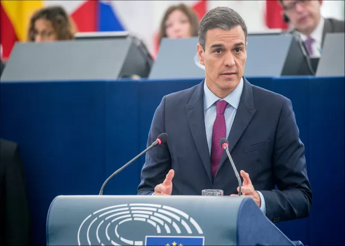 Pedro Sanchez melakukan pertemuan dengan Benjamin Netanyahu usulkan kebebasan Palestina ((Foto: GENMUSLIM.id/ dok: Europski Parlement))