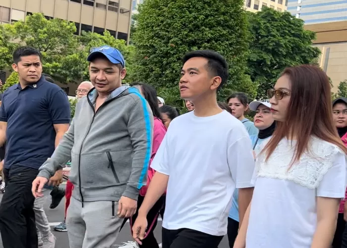 Gibran Rakabuming Raka hadir di kawasan Car Free Day  di Jalan Sudirman dan Jalan Thamrin ((Foto: GENMUSLIM.id/ dok: Istimewa))