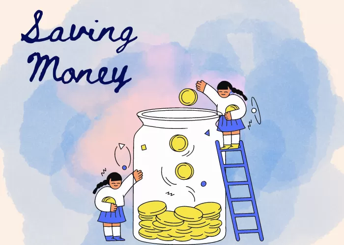 Ilustrasi melatih anak menabung sebagai bentuk menerapkan parenting ideal dalam keluarga ((Foto: GENMUSLIM.id/ dok: Istimewa))