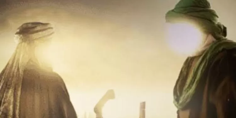 Ilustrasi pertemuan Nabi Khidir dan Nabi Ilyas di musim haji ((Foto: GENMUSLIM.id/dok: Sumeks.co))