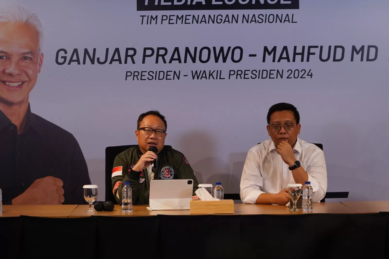 Siaran Pers Tim Pemenangan Nasional (TPN) Ganjar Pranowo &ndash; Mahfud MD pada 31 Januari 2024 ((Foto: GENMUSLIM.id/dok: TPN Ganjar Mahfud))