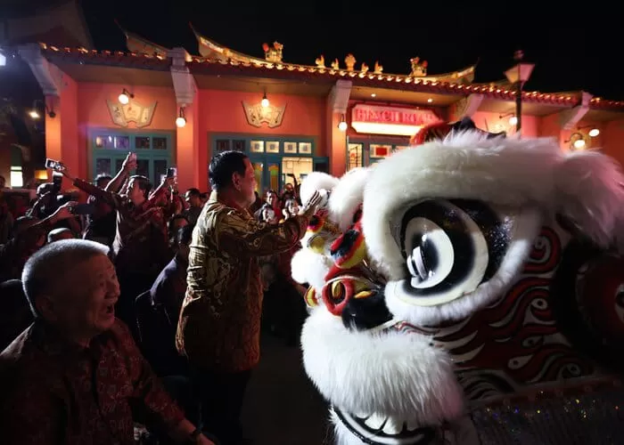 Prabowo Menghadiri Perayaan Imlek Kadin ( (Foto: GENMUSLIM.id/dok: TKN Prabowo Gibran))