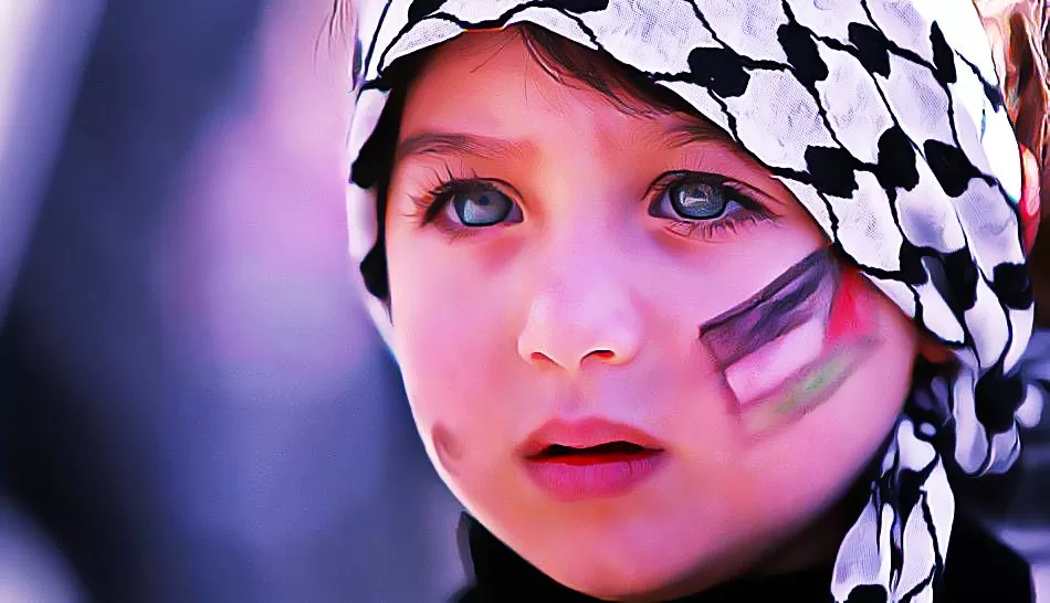 Anak Perempuan Palestina  (Genmuslim.id/dok. pinterest)