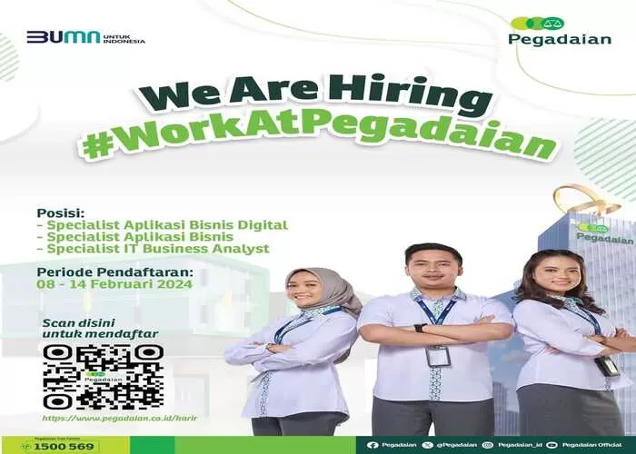 PT. Pegadaian membuka lowongan kerja baru (GENMUSLIM.id/dok:Instagram/pegadaian_id)