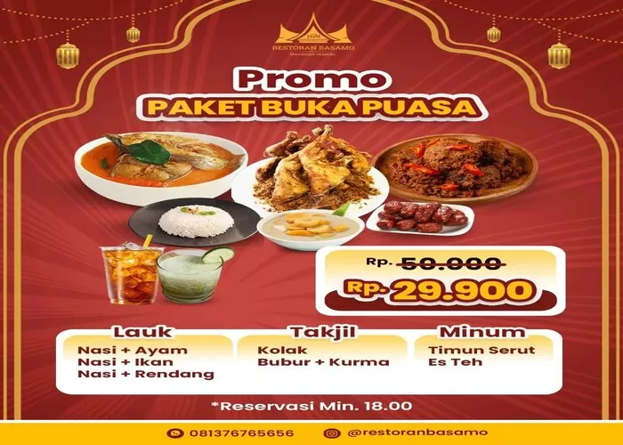 Sambut Ramadhan 2024, restoran Basamo tawarkan promo paket menu buka puasa ((Foto: GENMUSLIM.id/dok: Ig @restoranbasamo))