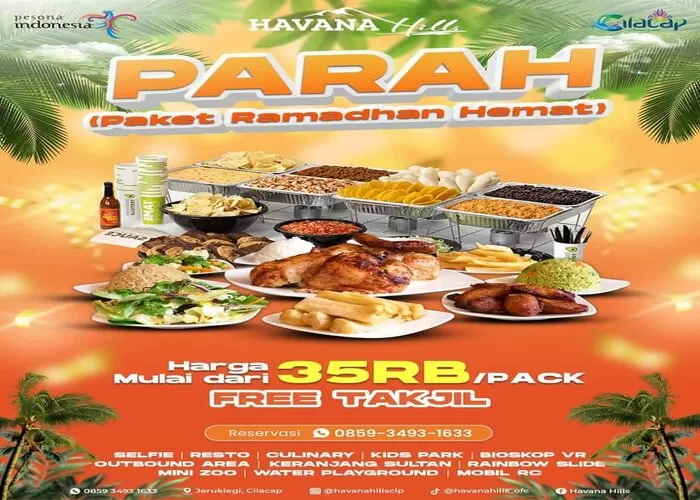 Berkah ramadhan 2024: ada promo parah dan berkat di Havana Hills Cilacap    (GENMUSLIM.id/dok: Facebook/ Havanahills Cilacap    )
