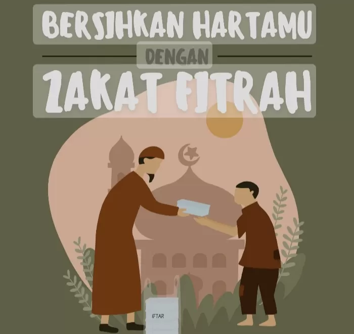 Ilustrasi memberikan Zakat Fitrah ((Foto: GENMUSLIM.id/dok: Canva) )