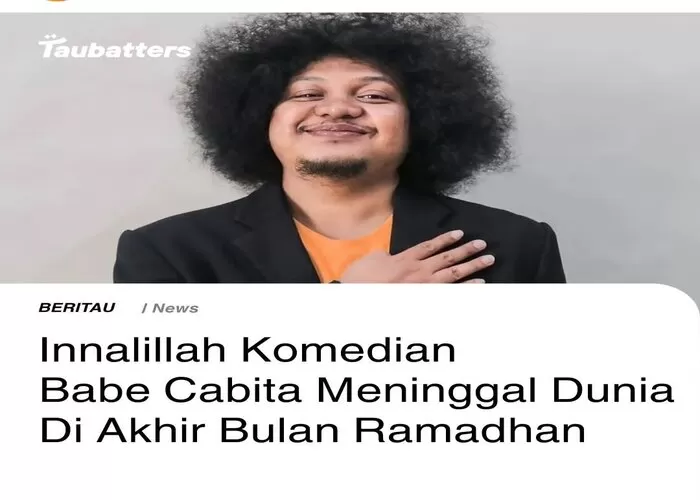 Ramadhan pergi, Babe Cabita pun ikut pergi ((Foto: GENMUSLIM.id/dok: Instagram @taubatters))