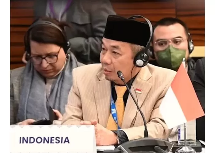 Ketua Fraksi PKS, Jazuli Juwaini, dalam Forum Parlemen Asia ((Foto: GENMUSLIM.id/dok: Instagram @fraksipksdprri))