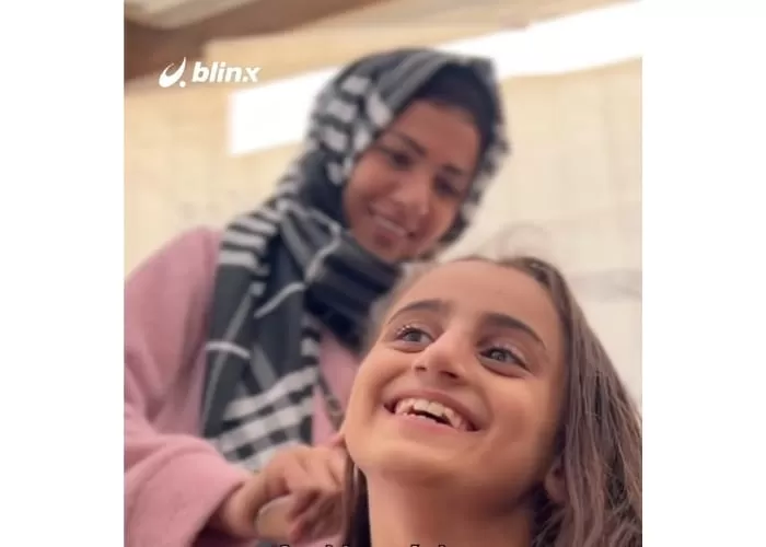  dampak serangan Israel terhadap salon kecantikan, perempuan Gaza tetap kreatif ( (GenMuslim.id/Dok: Instagram @blinxnow))