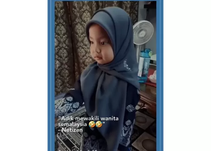Momen lucu lebaran dari Malaysia ((Foto: GENMUSLIM.id/dok:  Instagram @mediavariasi))
