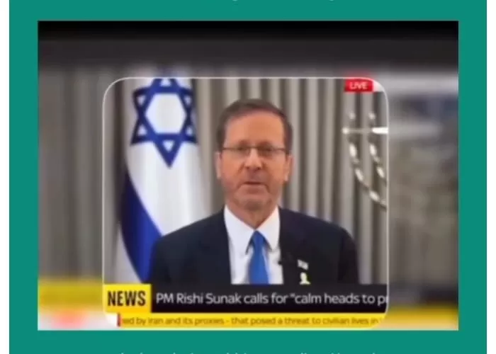 Presiden Israel, Isaac Herzog dalam wawancara bersama Sky News ((Foto: GENMUSLIM.id/dok:  Instagram @qudwahindonesia))
