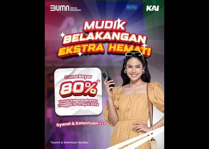 Mudik ekstra hemat hanya bayar 80 persen (GENMUSLIM.id / Dok: Instagram @kai121_)