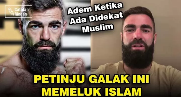Jono Carroll Petinju Junior Kelas Ringan Asal Irlandia Yang Memilih Memeluk Islam dan Menjadi Mualaf  ((Foto: Genmuslim.id/dok: YouTube Catatan Ringan))