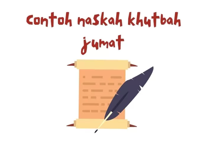 contoh naskah khutbah jumat (GENMUSLIM.id/dok: Canva/Aisyah Tsabita)