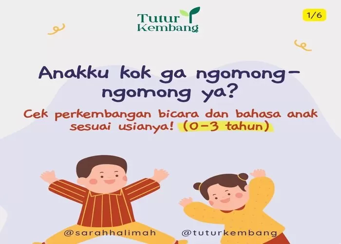 Perkembangan bicara dan bahasa anak sesuai dengan usianya  ((Foto: GENMUSLIM.id/dok: Instagram @sarahhalimah))