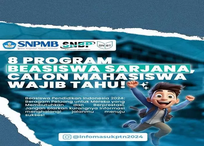 8 Program beasiswa sarjana (Foto: GENMUSLIM.id/dok: Instagram @infomasukptn2024)
