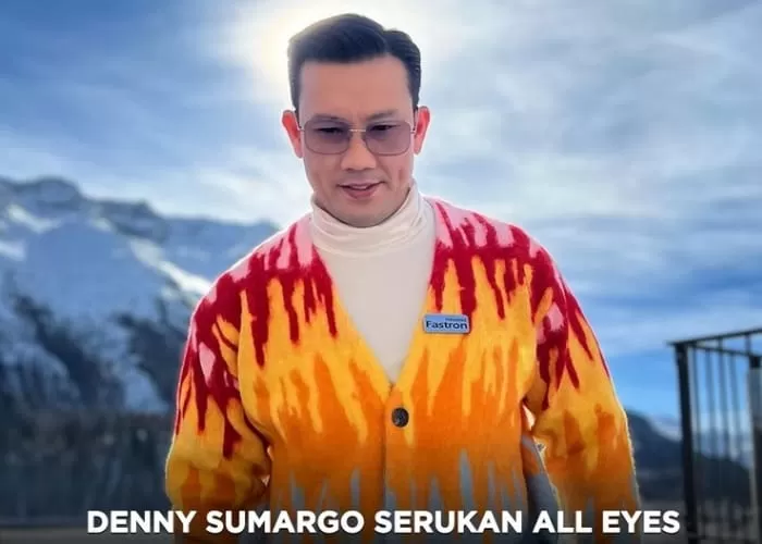 Denny Sumargo ikut membagikan postingan All Eyes On Rafah (Foto: GENMUSLIM.id/dok: Instagram @brilionet)