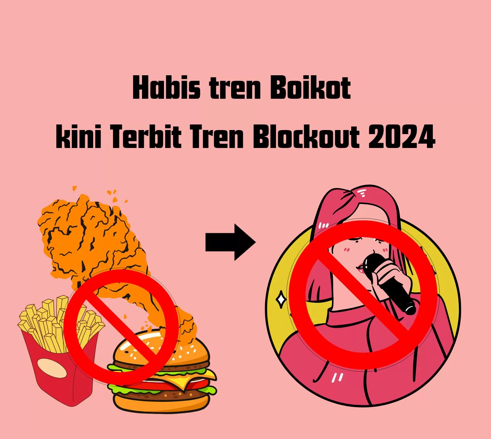 Tren blockout 2024 lebih ekstrim daripada tren boikot (Foto: Genmuslim.id/dok: Canva Atma)