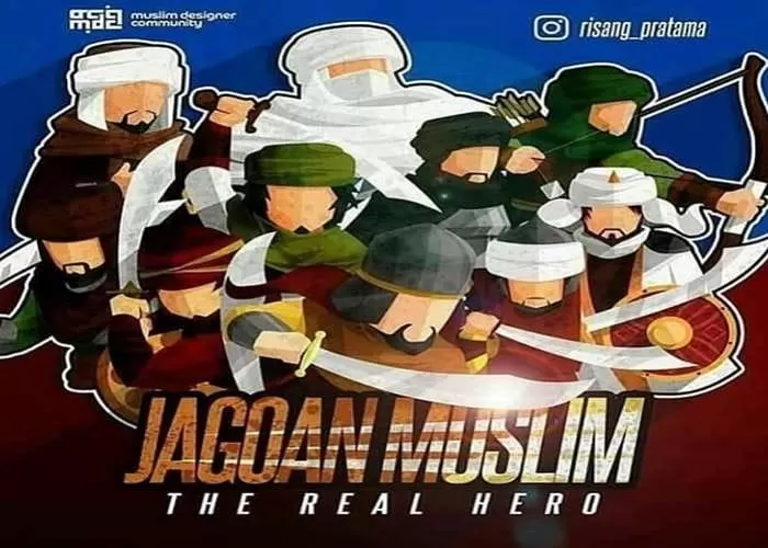 Potret pahlawan umat islam dunia (Foto: GENMUSLIM.id/dok: Instagram @handoko_haris20)