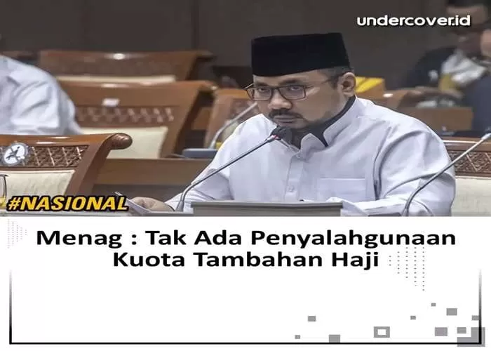 Menteri Agama Yaqut Cholil digruduk Netizen sebab beri pernyataan Menohok terkait kuota tambahan haji (GENMUSLIM.id/dok: instagram indonesiamengaji.id)