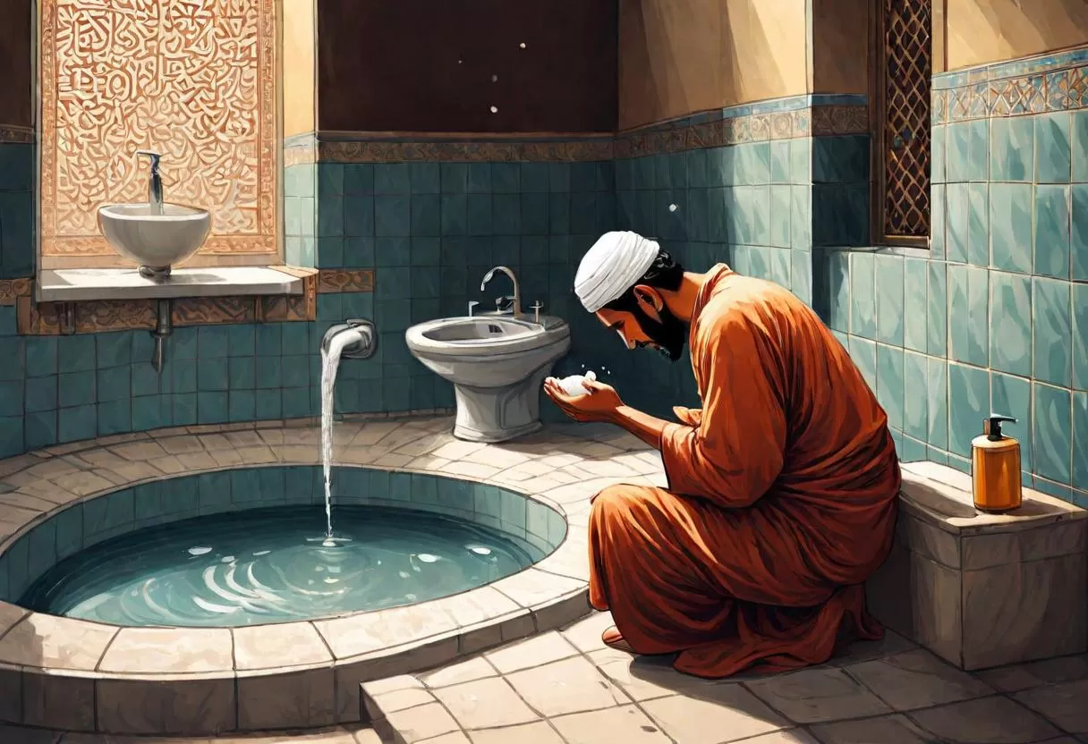 Ilustrasi Berwudu (Foto: GENMUSLIM.id/dok: limewire)