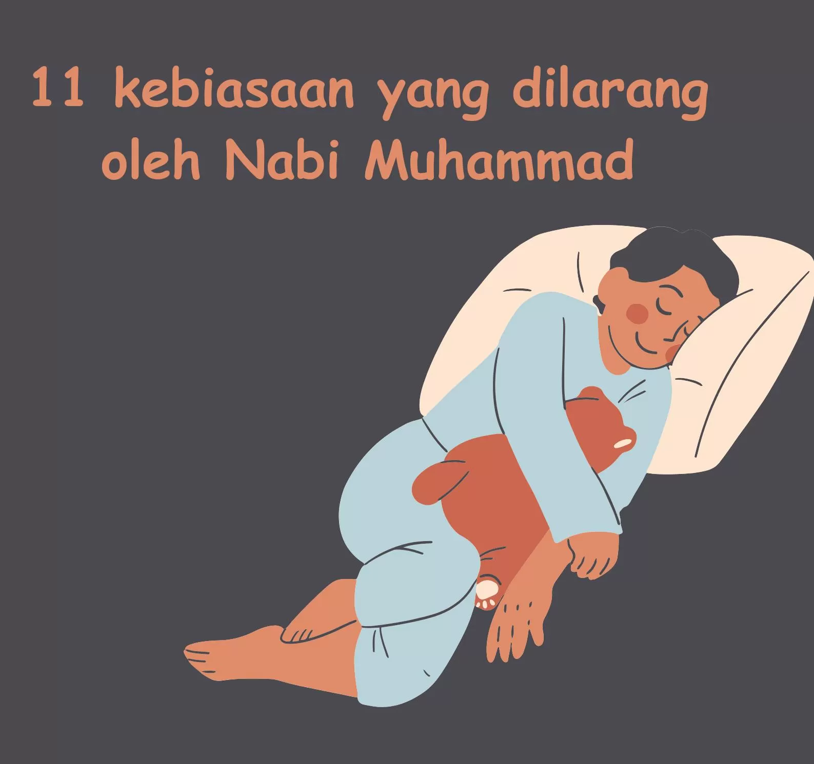 11 Kebiasaan yang dilarang oleh Nabi Muhammad ((Foto: Genmuslim.id/dok: Canva / Atma))