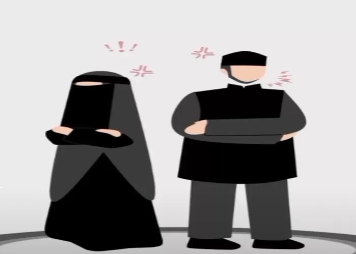 Memperlakukan istri yang durhaka pada suami dengan Hajr atau boikot merupakan tata cara menegur istri sesuai syariat Islam (Foto: GENMUSLIM.id/dok: Instaqram @rikky_abumuhhamad)