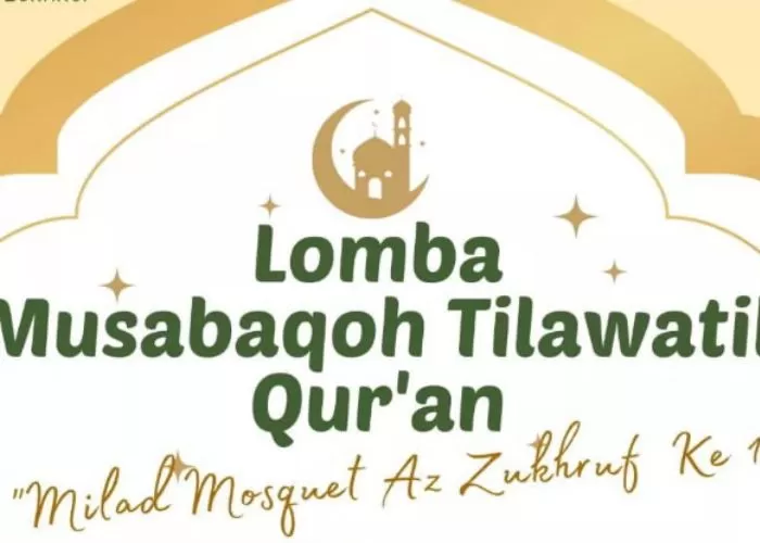 Mosquet Az Zukhruf menyelenggarakan Lomba Musabaqoh Tilawatil Qur'an (MTQ) dalam rangka merayakan Milad yang pertama. (foto: GENMUSLIM.id/Dok:  instagram @mosque_islamic)