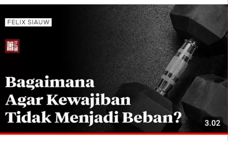  Agar Kewajiban Beragama tidak menjadi beban, simak penjelasan Ustadz Felix Siauw  ((Foto: Genmuslim.id/dok: YouTube Felix Siauw))