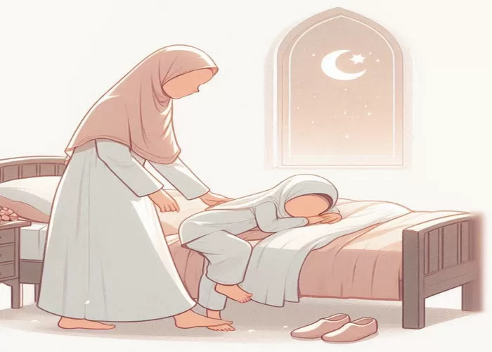 Penerapan parenting Islami yang harus dilakukan orang tua saat usia anak menjelang baliq adalah memisahkan tidur anak dari orang tua atau saudaranya. (Foto: GENMUSLIM/dok: Instagram @parentingmuslim.id )