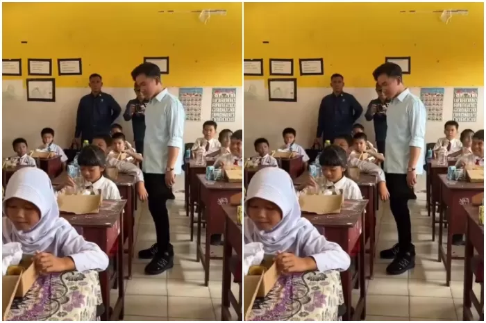 Wakil Presiden Gibran Rakabuming sedang menjalankan program makan gratis bergizi Presiden Prabowo (Foto: GENMUSLIM.id/dok: Instagram @gibran_rakabuming)