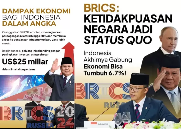 Presiden Prabowo Membuat Indonesia Bergabung dengan BRICS yang diharapkan dapat meningkatkan ekonomi sampai 6,7 persen (Foto: GENMUSLIM.id/dok: TikTok Trisno 123 Com)
