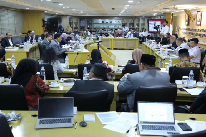 Menteri PANRB, Rini Widyantini rapat bersama Komite I DPD RI tentang Isu ASN di Jakarta (Foto: GENMUSLIM.id/dok: menpanrb.go.id)
