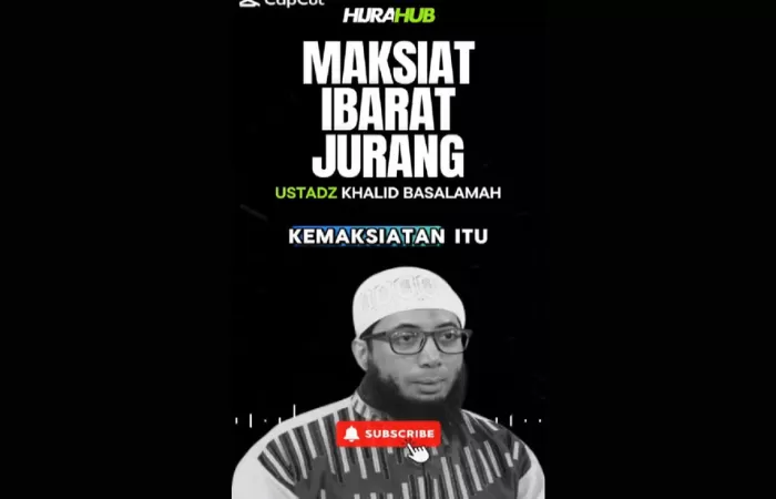Penjelasan Ustadz Khalid Basalamah mengenai maksiat yang diiIbaratkana Jurang yang Menjerumuskan (Foto: GENMUSLIM.id/dok: TikTok Ustadz Khalid Basalamah)