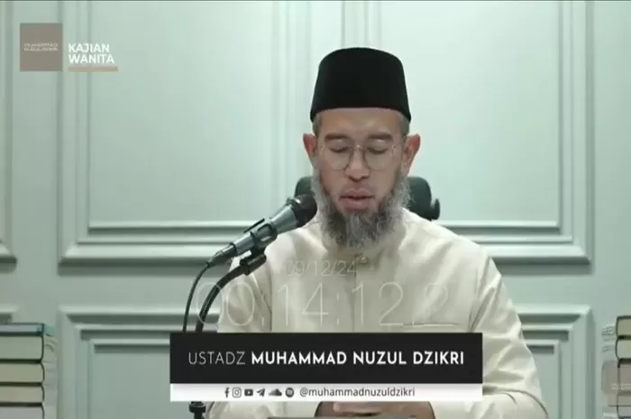 Ustadz Muhammad Nuzul Dzikri ingatkan wanita agar tidak berperilaku kasar dan keras terutama kepada pasangan, orang tua maupun anak (Foto: GENMUSLIM.id/dok: YouTube Ustadz Muhammad Nuzul Dzikri )
