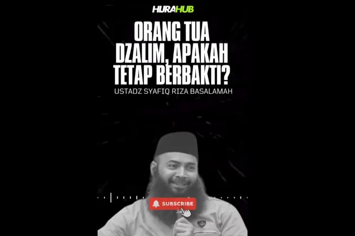 Penjelasan Ustadz Syafiq Riza Basalamah kewajiban hukum untuk berbakti kepada orang tua ketika mereka dzalim (Foto: GENMUSLIM.id/dok: TikTok Ustadz Syafiq Basalamah)