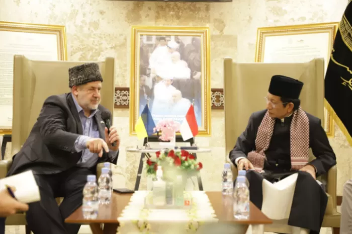 Kemenag bertemu Dubes Ukraina untuk membahas mengenai kerjasama pendidikan dan pertukaran Imam (Foto: GENMUSLIM.id/dok: Kemenag)