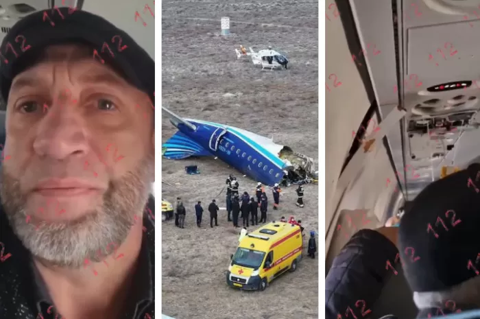 Penumpang selamat kecelakaan pesawat Azerbaijan Airlines setelah ucap syahadat dan takbir (Foto: GENMUSLIM.id/dok: Twitter @clashreport)