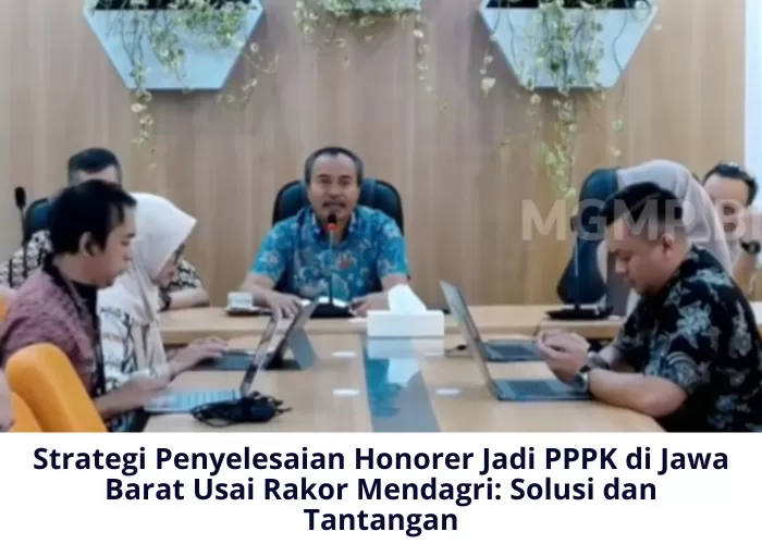 Pemerintah Provinsi Jawa Barat terus mengupayakan penyelesaian pengangkatan tenaga honorer menjadi PPPK pada tahun 2024 (Foto: GENMUSLIM.id/dok: Youtube MGMP BIN/Mitri Sopiatun/Canva)