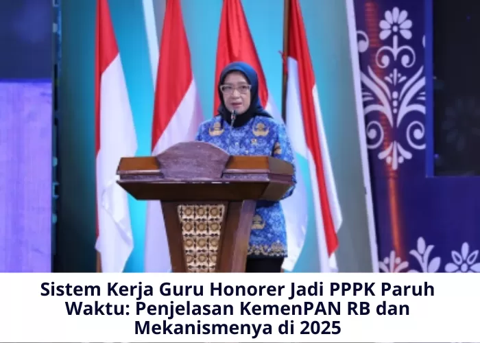 Sistem kerja guru honorer yang diangkat menjadi PPPK paruh waktu tidak jauh berbeda dengan tugas yang mereka emban selama ini (Foto: GENMUSLIM.id/dok: Instagram @official.riniwidiantini/Mitri Sopiatun/Canva)