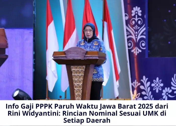 MenPAN RB Rini Widyantini menyatakan upah paling sedikit PPPK Paruh Waktu berdasarkan upah minimum wilayah (Foto: GENMUSLIM.id/dok: Instagram @official.riniwidyantini/Mitri Sopiatun/Canva)
