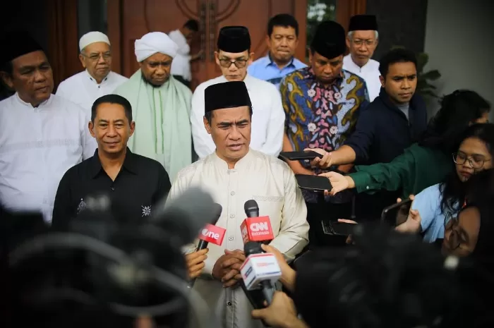 Mentan Amran dalam acara syukuran capaian cadangan beras nasional tembus 4 juta ton pada 31 Mei 2025 (Foto: GENMUSLIM.id/dok: Instagram @a.amran_sulaiman)
