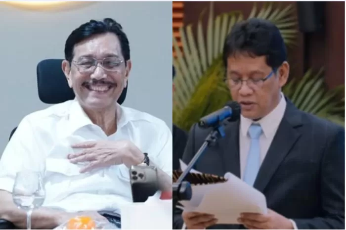 Ketua Dewan Ekonomi Nasional, Luhut Pandjaitan (kiri) menilai Menkeu RI, Purbaya Yudhi Sadewa (kanan) mampu capai target Ekonomi RI (Foto: GENMUSLIM.id/dok: Instagram @luhut.pandjaitan - @smindrawati)