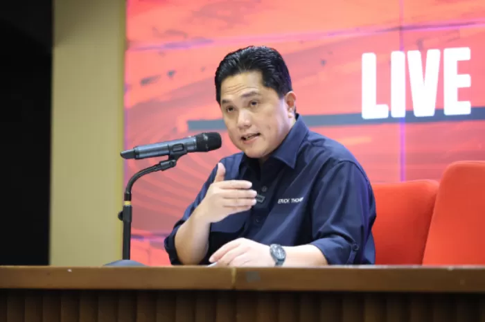 Ketum PSSI, Erick Thohir sebut federasi tak akan menunjuk Shin Tae-yong sebagai pelatih Timnas Indonesia lagi (Foto: GENMUSLIM.id/dok: PSSI)