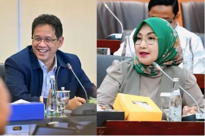 Anggota DPR RI, Imas Aan Ubudiyah (kanan), dukung langkah Menkeu Purbaya (kiri) soal pelarangan impor pakaian bekas (Foto: GENMUSLIM.id/dok: kolase Instagram @purbayayudhi_official - dpr.go.id)