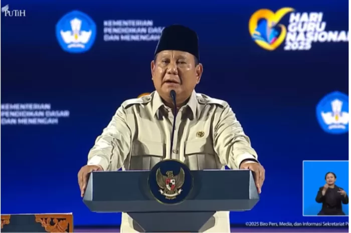 Presiden Prabowo sentil orang tua soal sikap anak yang tidak hormat kepada gurunya (Foto: GENMUSLIM.id/dok: YouTube Sekretariat Presiden)