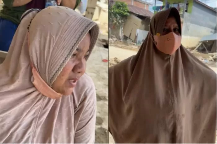 Menyoroti cerita korban banjir bandang di Aceh Tamiang yang juga pernah merasakan bencana tsunami di 2004 silam (Foto: GENMUSLIM.id/dok: TikTok @yunimakeover)