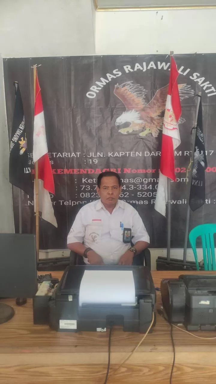 Ketua Ormas Rajawali Sakti Tanjab Barat