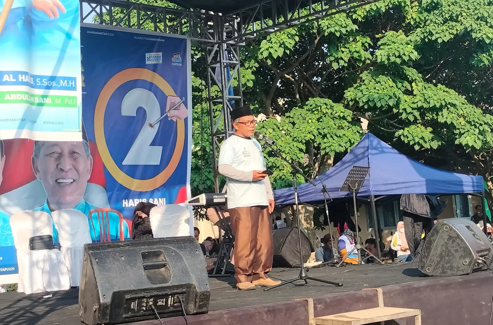 Paslon Gubernur dan Wakil Gubernur Jambi, Al Haris-Abdullah Sani, Nomor urut 2, menghadiri silaturhami